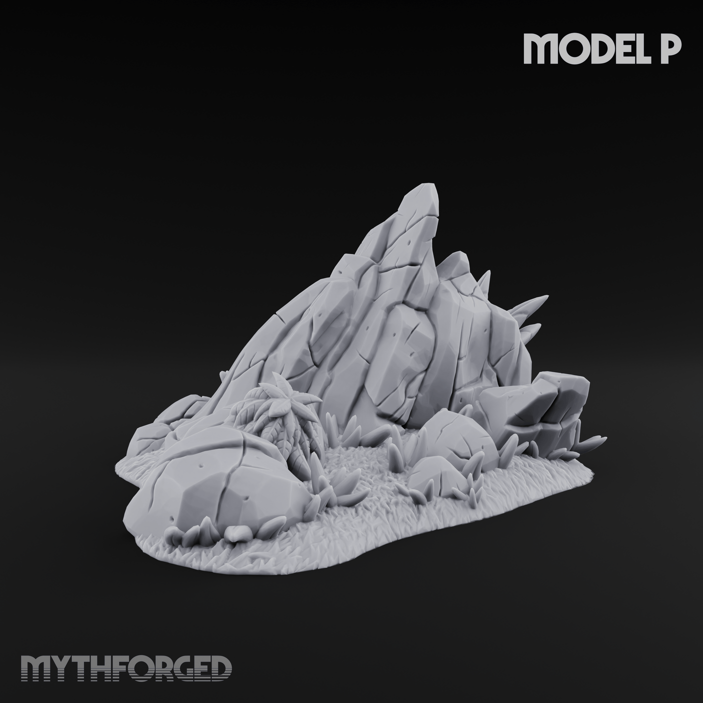 Sunbaked Desert Foliage Miniature for Dungeons and Dragons, Pathfinder or other TTRPGs