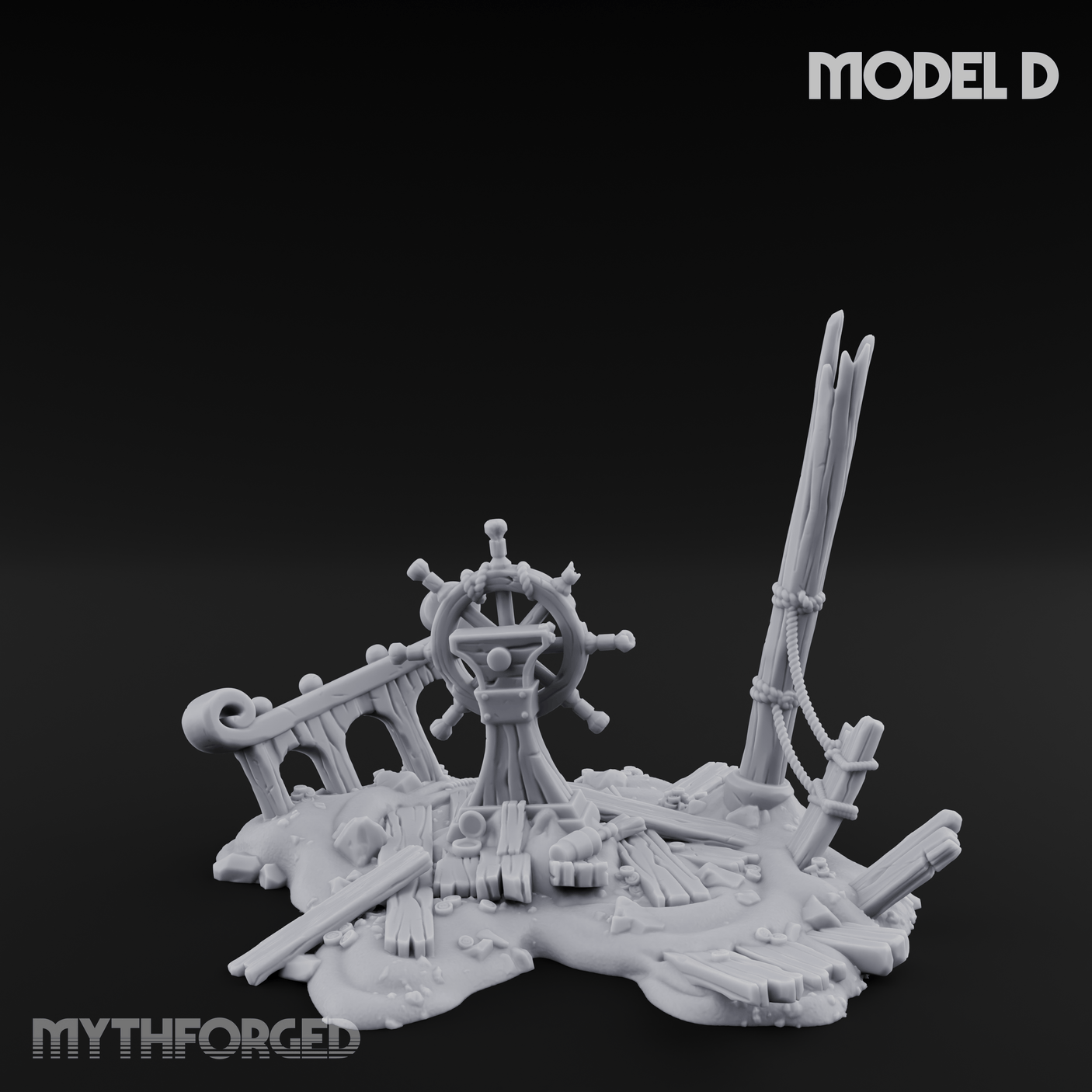 Sunken Seabed Debris D Miniature for Dungeons and Dragons, Pathfinder or other TTRPGs
