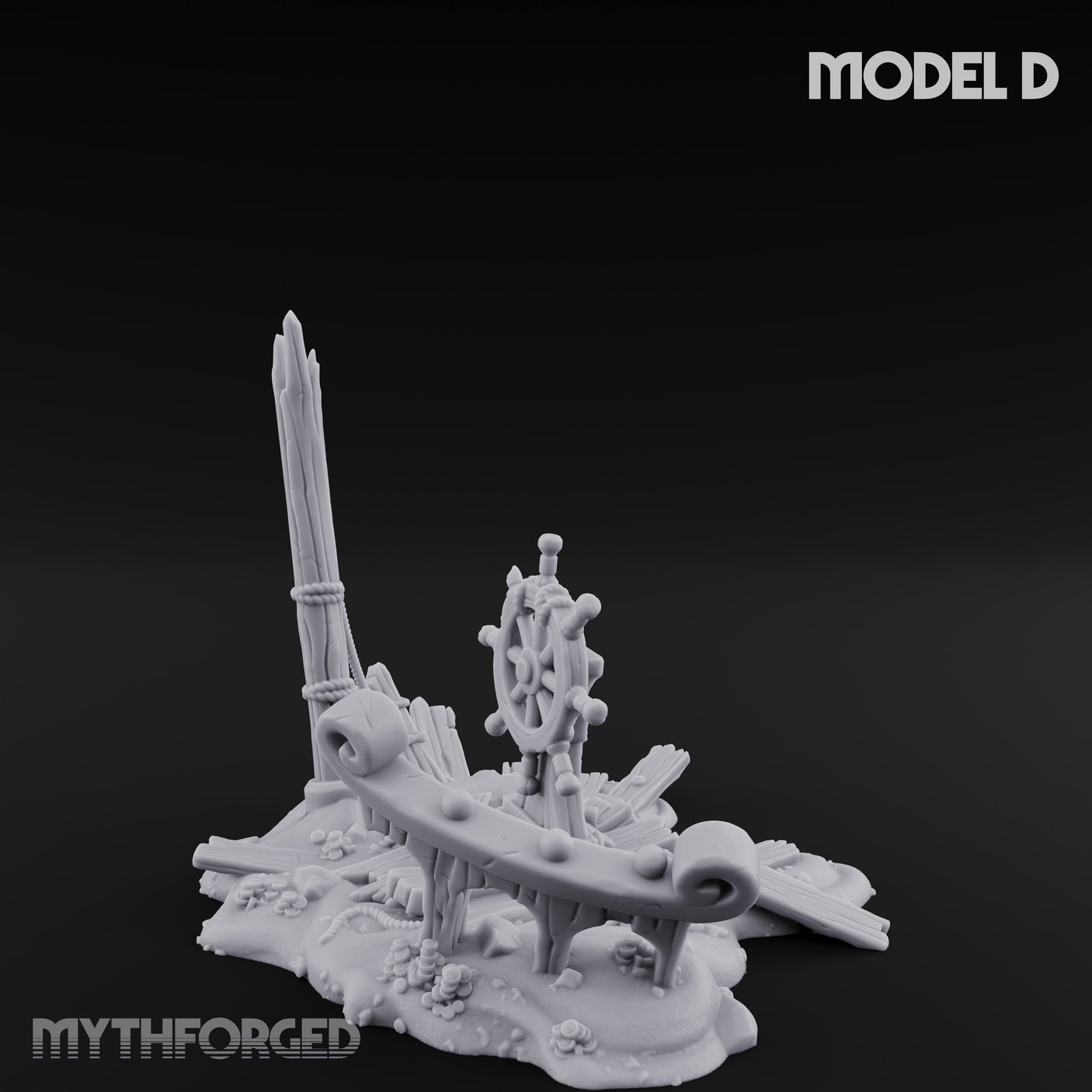 Sunken Seabed Debris D Miniature for Dungeons and Dragons, Pathfinder or other TTRPGs