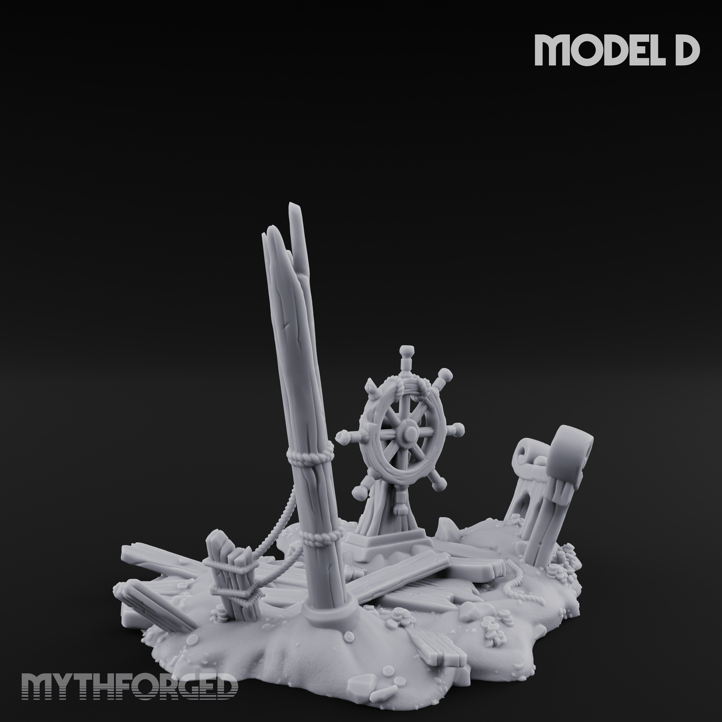 Sunken Seabed Debris D Miniature for Dungeons and Dragons, Pathfinder or other TTRPGs