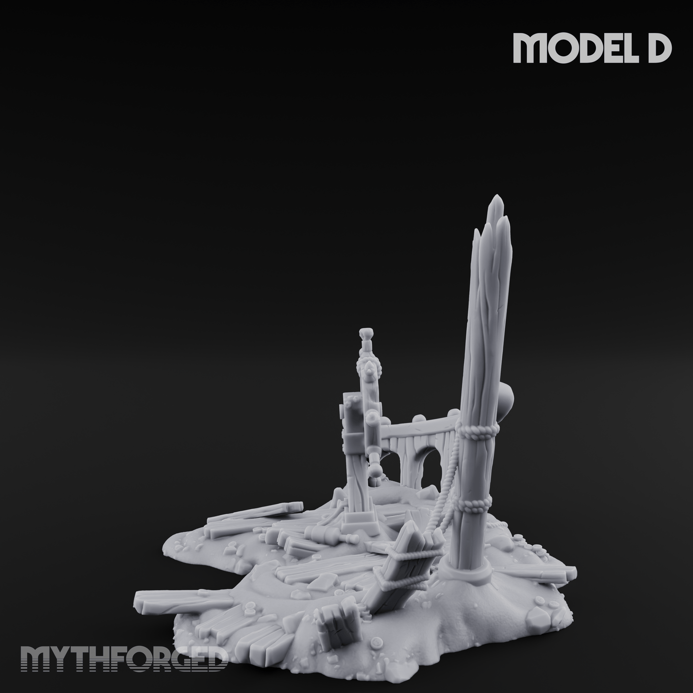 Sunken Seabed Debris D Miniature for Dungeons and Dragons, Pathfinder or other TTRPGs