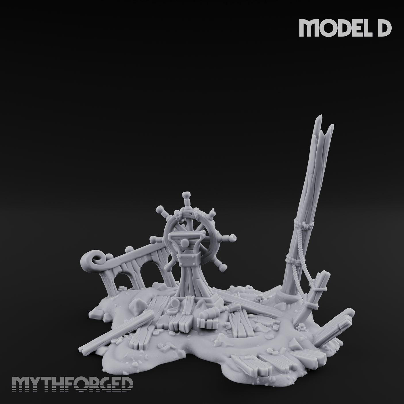 Sunken Seabed Debris D Miniature for Dungeons and Dragons, Pathfinder or other TTRPGs