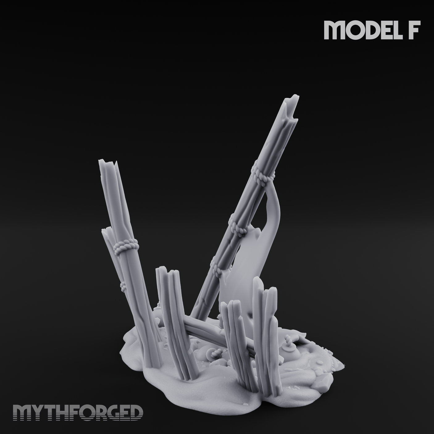 Sunken Seabed Debris F Miniature for Dungeons and Dragons, Pathfinder or other TTRPGs