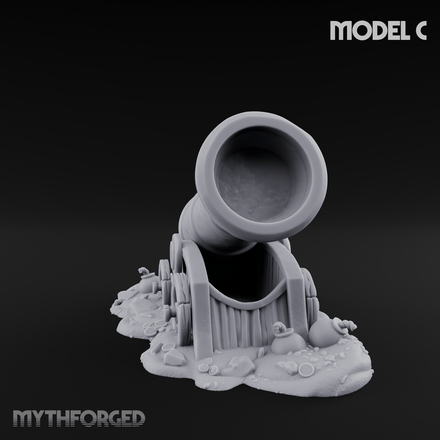 Wrecked Shipwreck Debris Miniature for Dungeons and Dragons, Pathfinder or other TTRPGs
