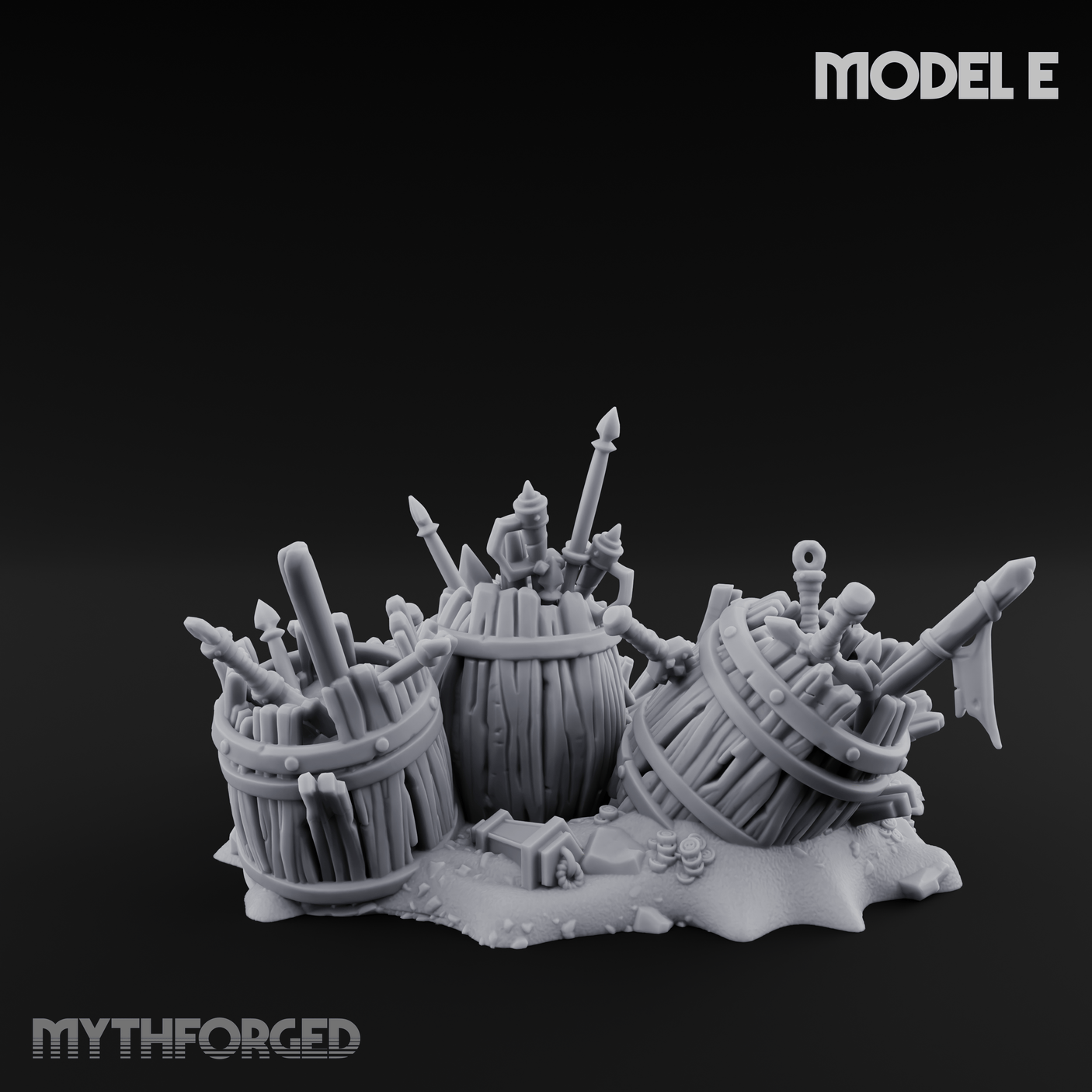 Wrecked Shipwreck Debris E Miniature for Dungeons and Dragons, Pathfinder or other TTRPGs
