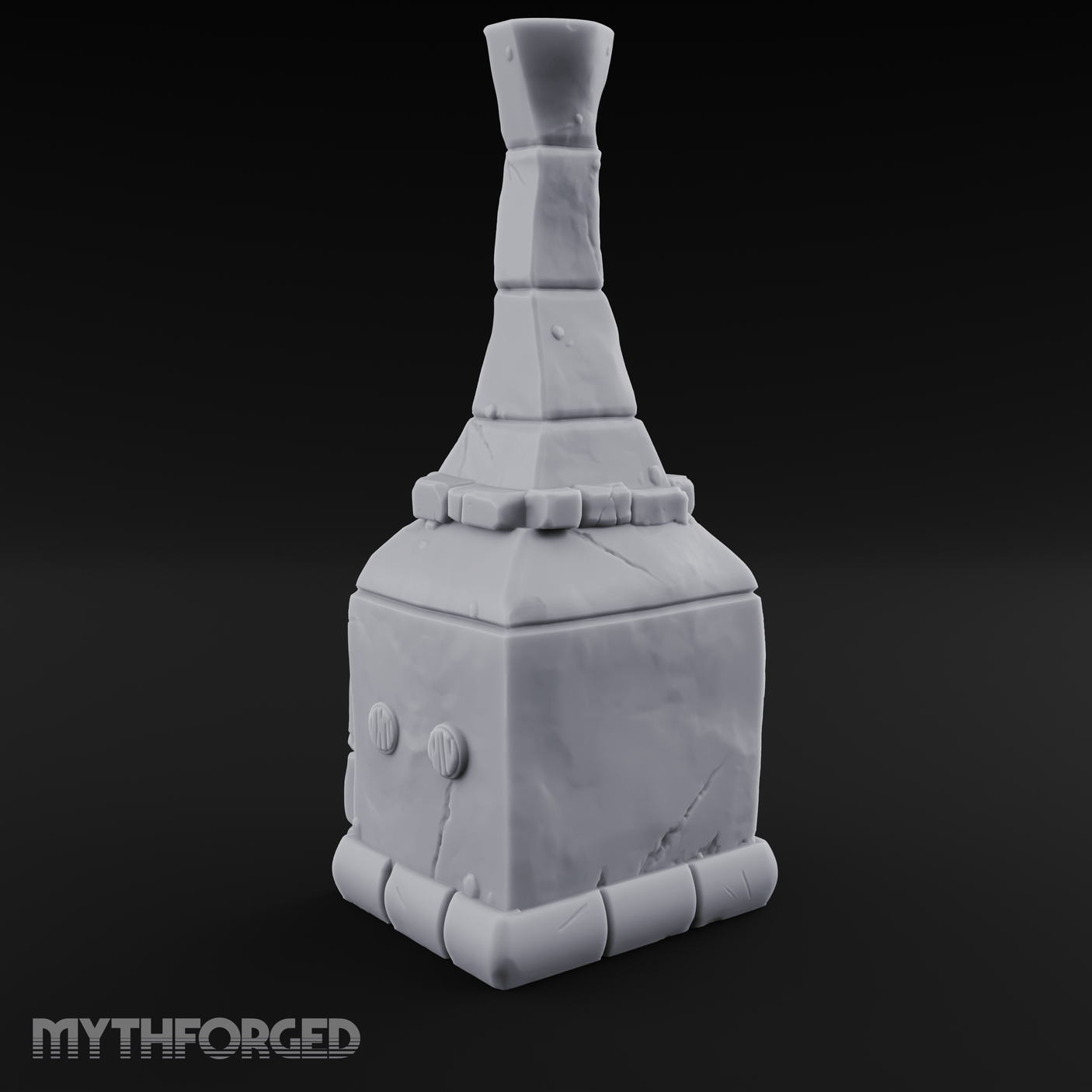 Bread-Filled Stone Baker’s Oven Miniature for Dungeons and Dragons, Pathfinder or other TTRPGs