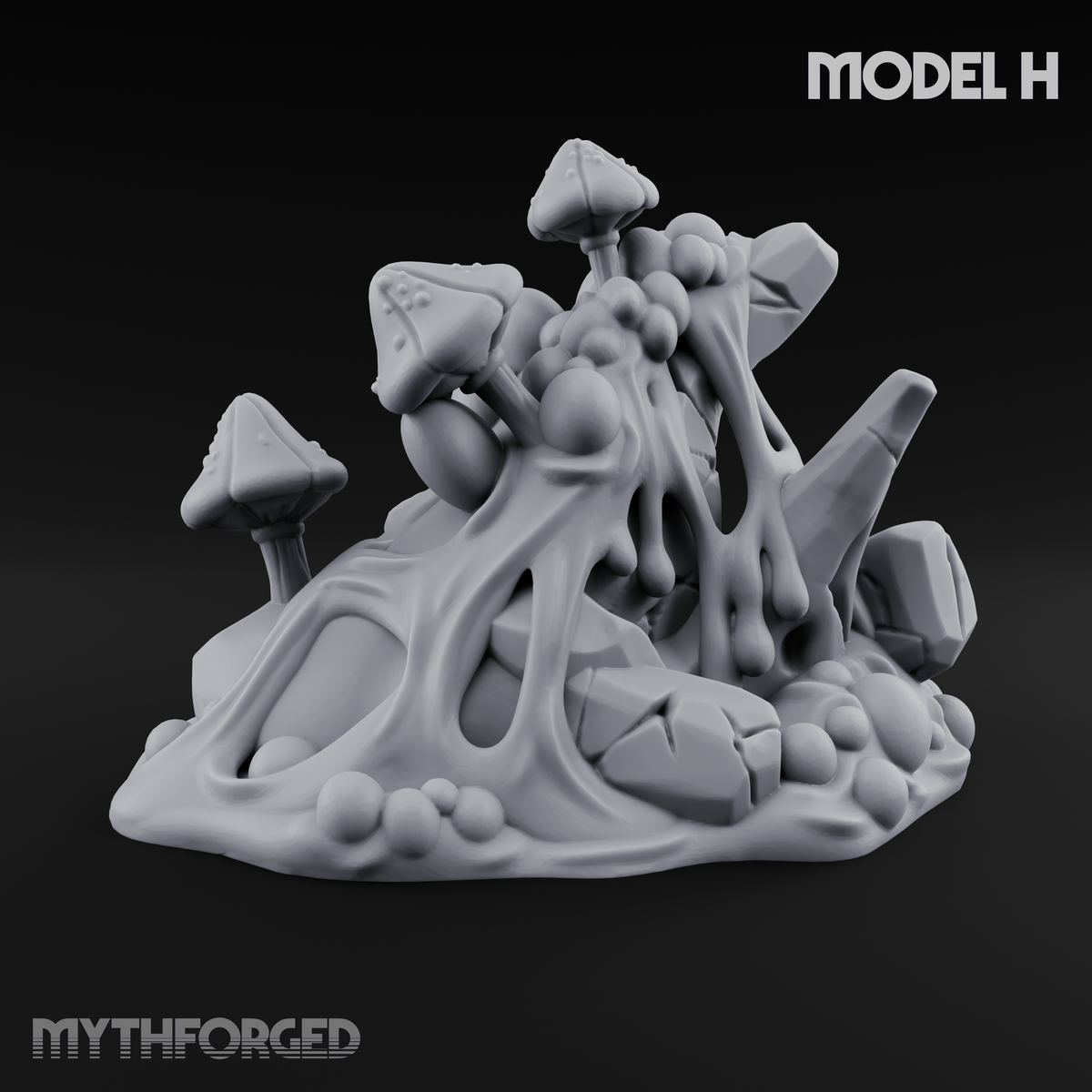 Spongy Swamp Flora Miniature for Dungeons and Dragons, Pathfinder or other TTRPGs