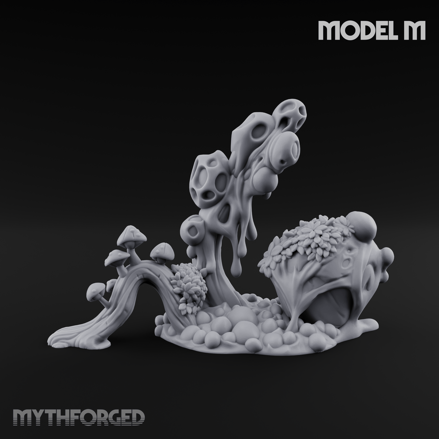 Spongy Swamp Flora M Miniature for Dungeons and Dragons, Pathfinder or other TTRPGs