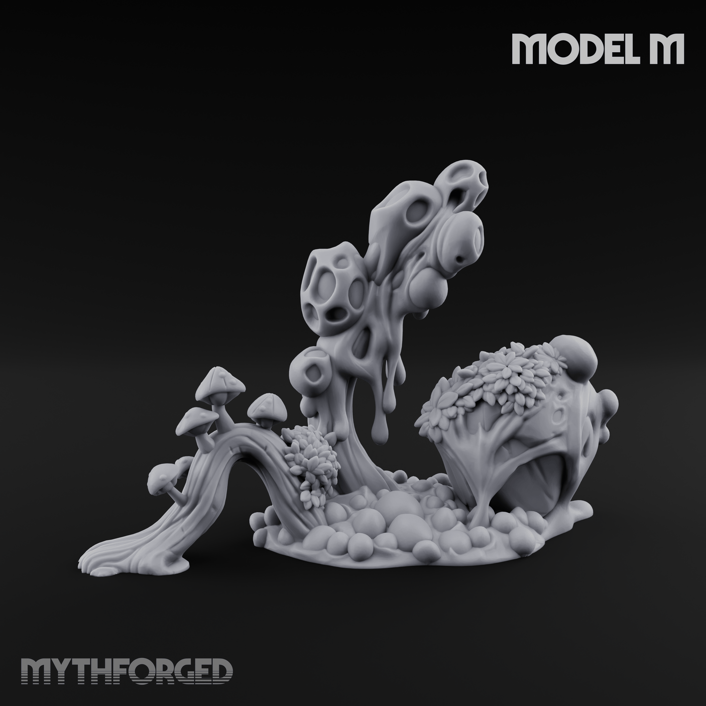 Spongy Swamp Flora M Miniature for Dungeons and Dragons, Pathfinder or other TTRPGs