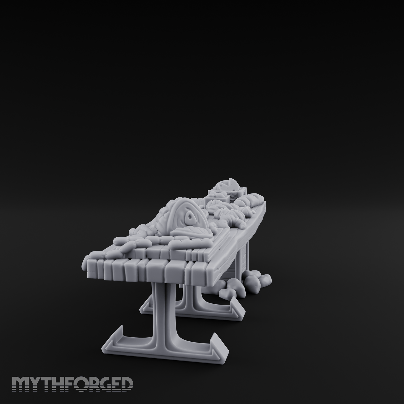 Bountiful Baker's Prep Table Miniature for Dungeons and Dragons, Pathfinder or other TTRPGs