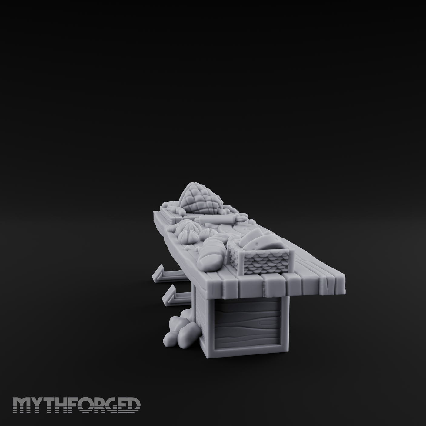 Bountiful Baker's Prep Table Miniature for Dungeons and Dragons, Pathfinder or other TTRPGs