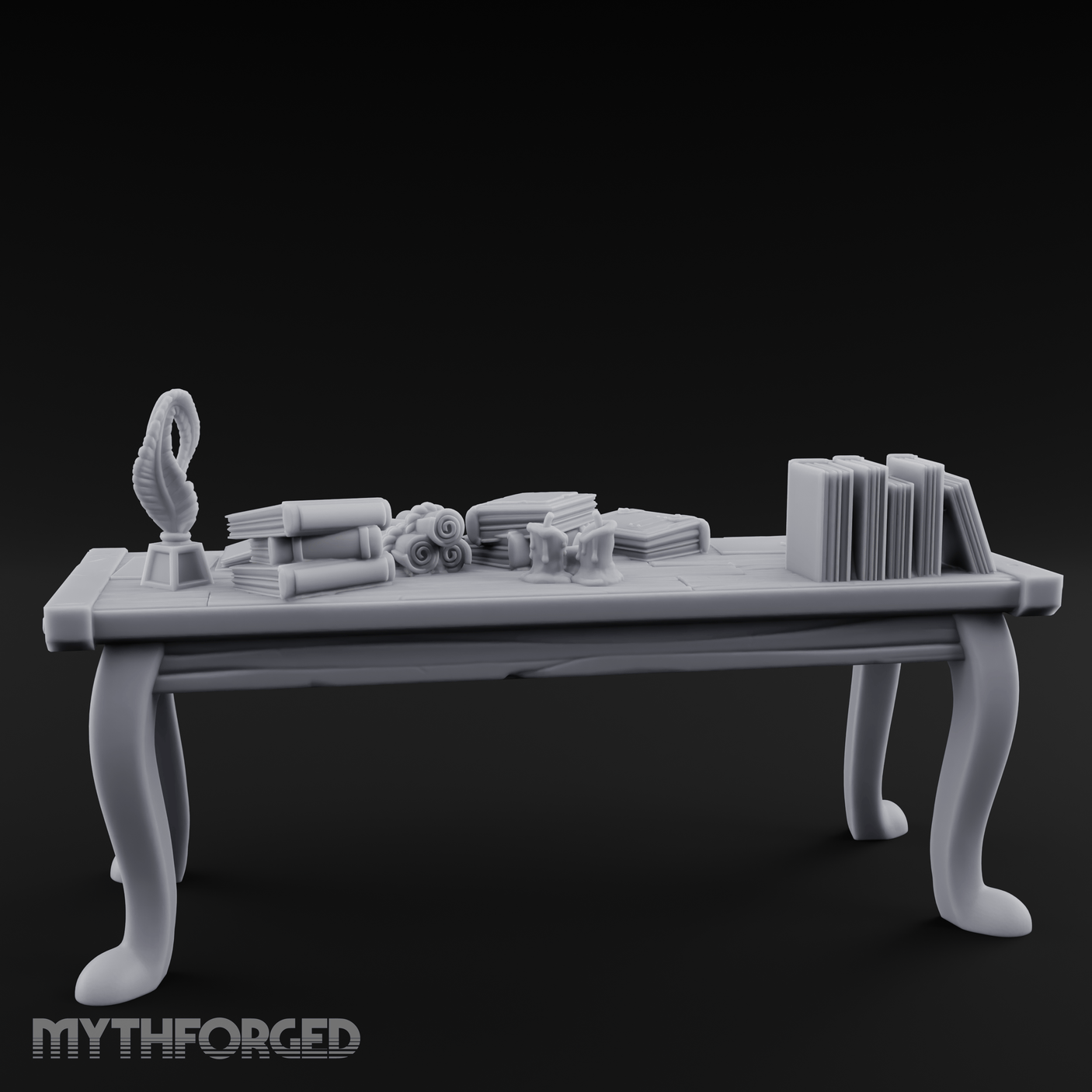 Curator's Artifact Display Table Miniature for Dungeons and Dragons, Pathfinder or other TTRPGs