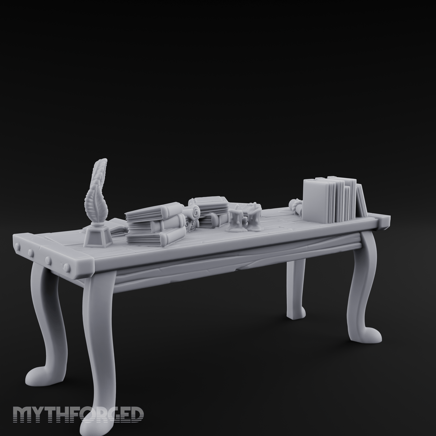 Curator's Artifact Display Table Miniature for Dungeons and Dragons, Pathfinder or other TTRPGs