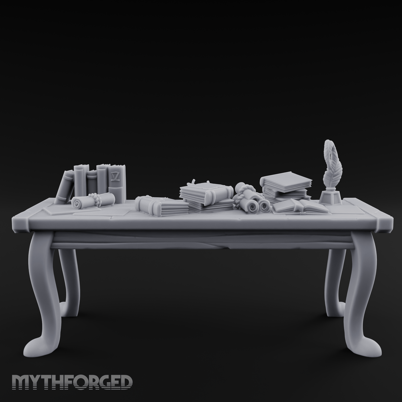 Curator's Artifact Display Table Miniature for Dungeons and Dragons, Pathfinder or other TTRPGs