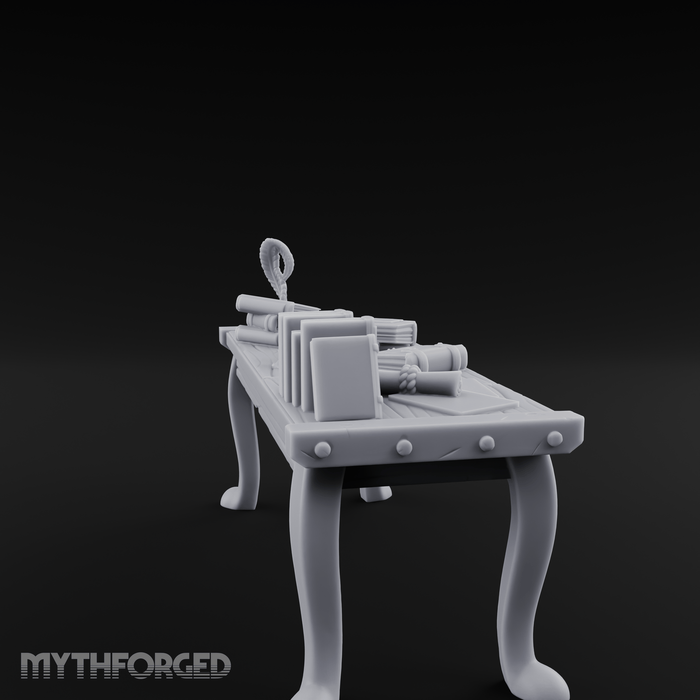 Curator's Artifact Display Table Miniature for Dungeons and Dragons, Pathfinder or other TTRPGs