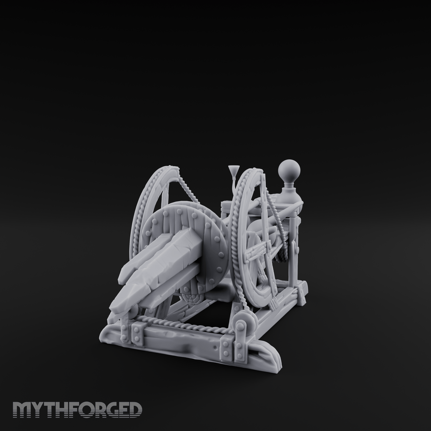 Rigged Siege Telescope Miniature for Dungeons and Dragons, Pathfinder or other TTRPGs