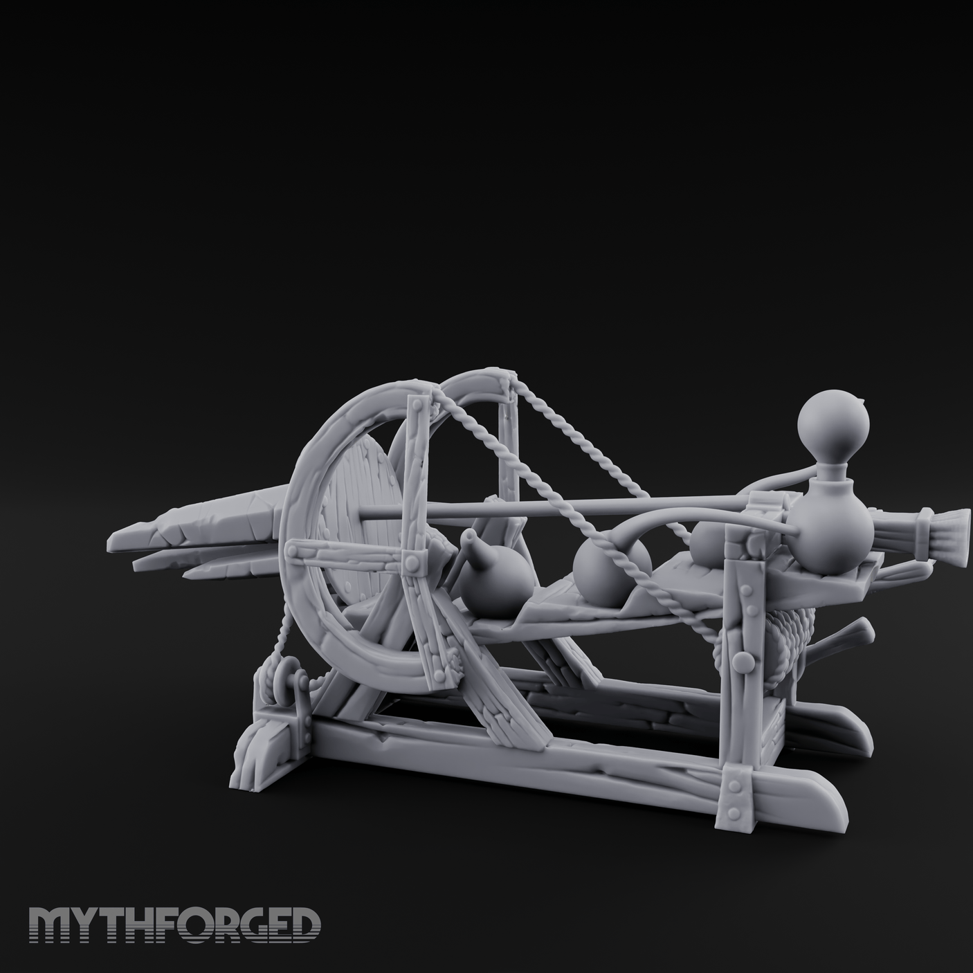 Rigged Siege Telescope Miniature for Dungeons and Dragons, Pathfinder or other TTRPGs