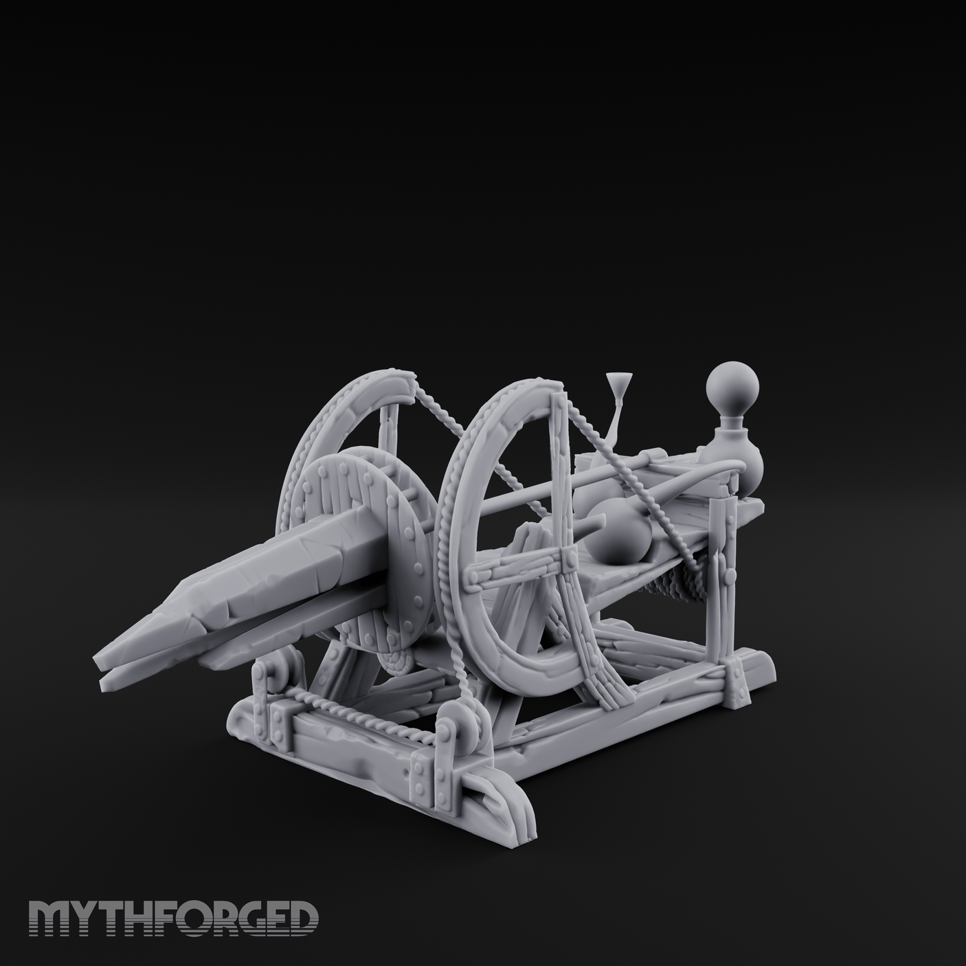 Rigged Siege Telescope Miniature for Dungeons and Dragons, Pathfinder or other TTRPGs