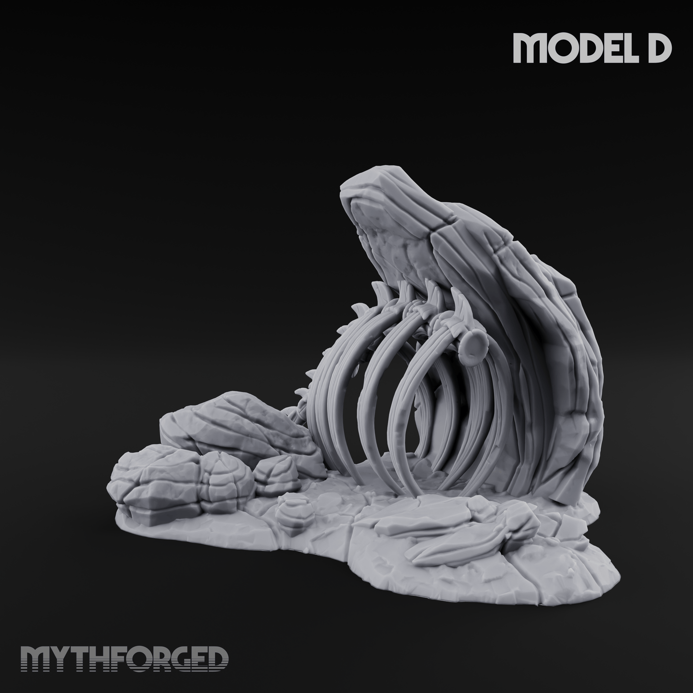 Wasteland Skeleton Terrain D Miniature for Dungeons and Dragons, Pathfinder or other TTRPGs