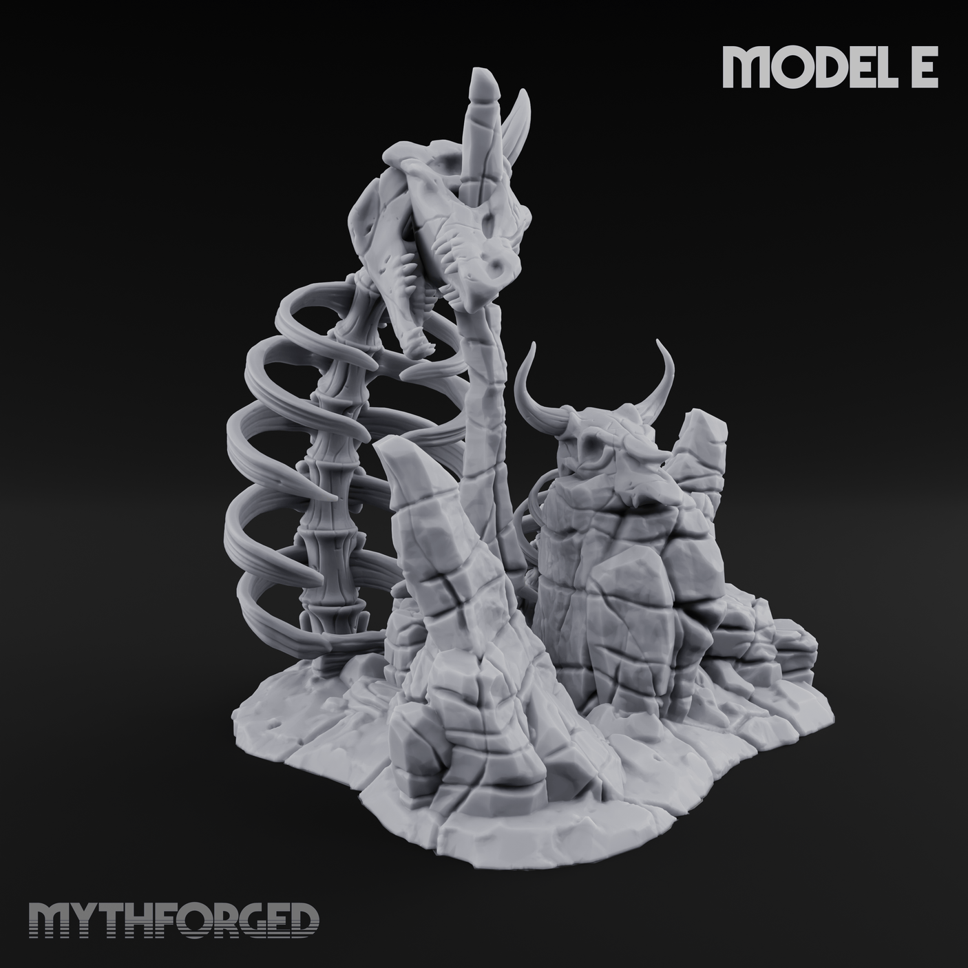 Wasteland Skeleton Terrain E Miniature for Dungeons and Dragons, Pathfinder or other TTRPGs