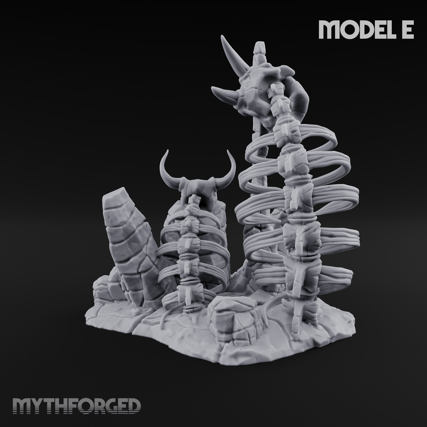 Wasteland Skeleton Terrain E Miniature for Dungeons and Dragons, Pathfinder or other TTRPGs