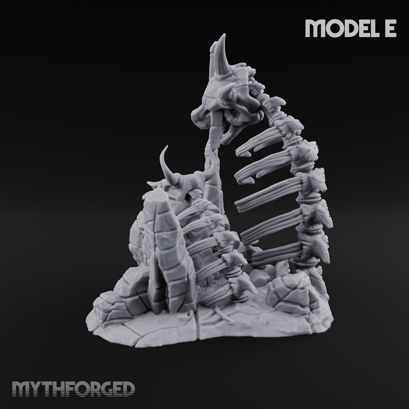 Wasteland Skeleton Terrain E Miniature for Dungeons and Dragons, Pathfinder or other TTRPGs