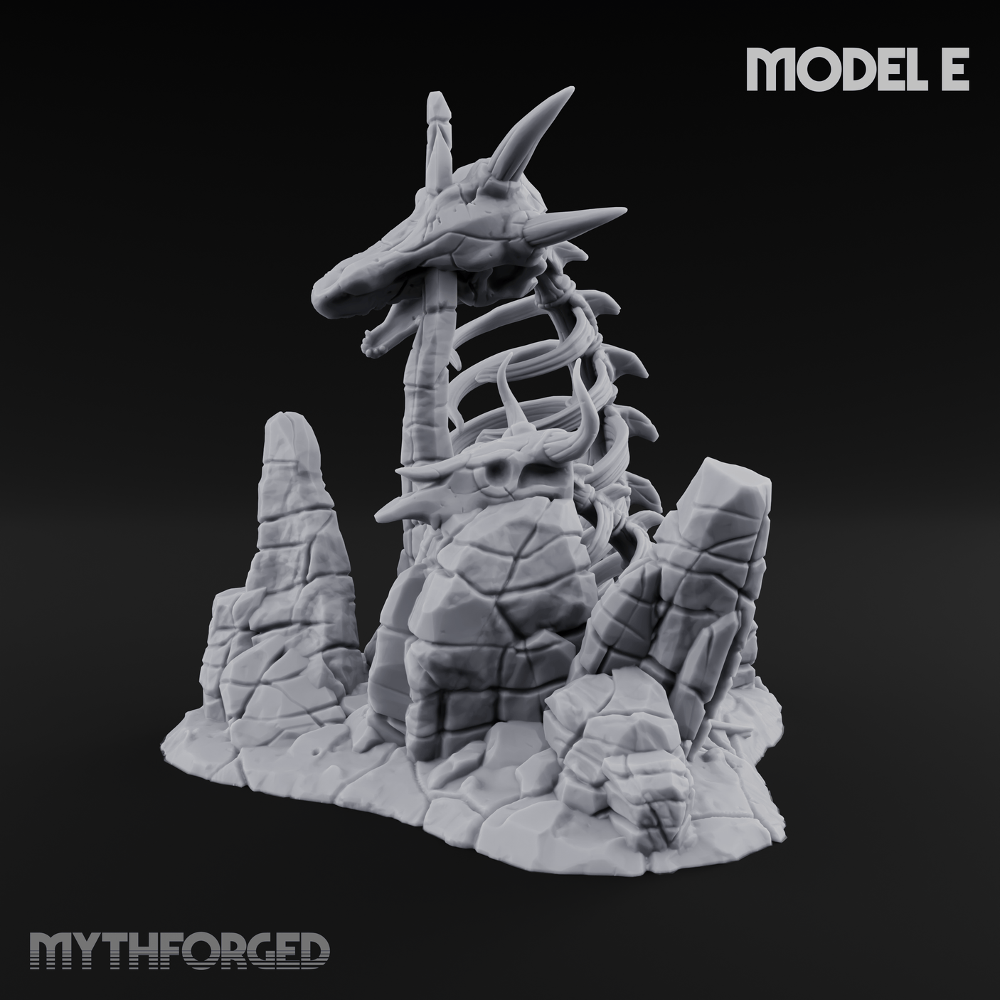 Wasteland Skeleton Terrain E Miniature for Dungeons and Dragons, Pathfinder or other TTRPGs