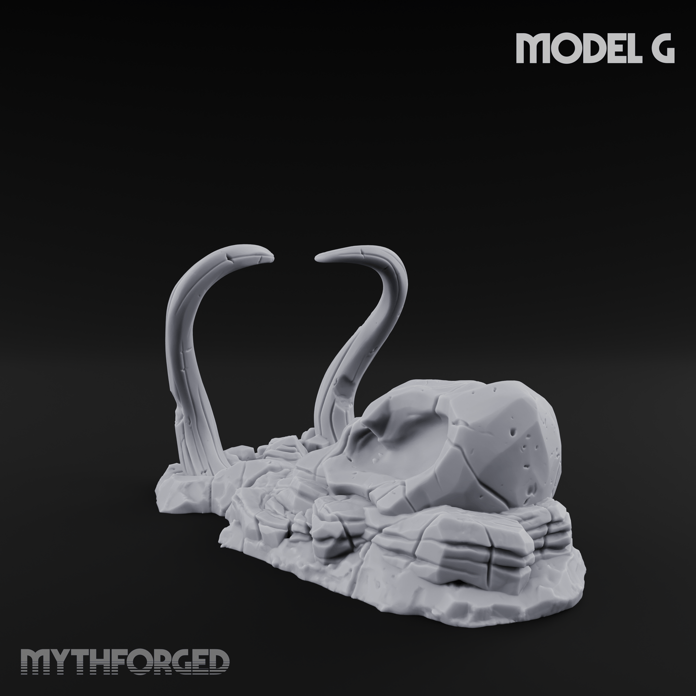 Wasteland Skeleton Terrain G Miniature for Dungeons and Dragons, Pathfinder or other TTRPGs