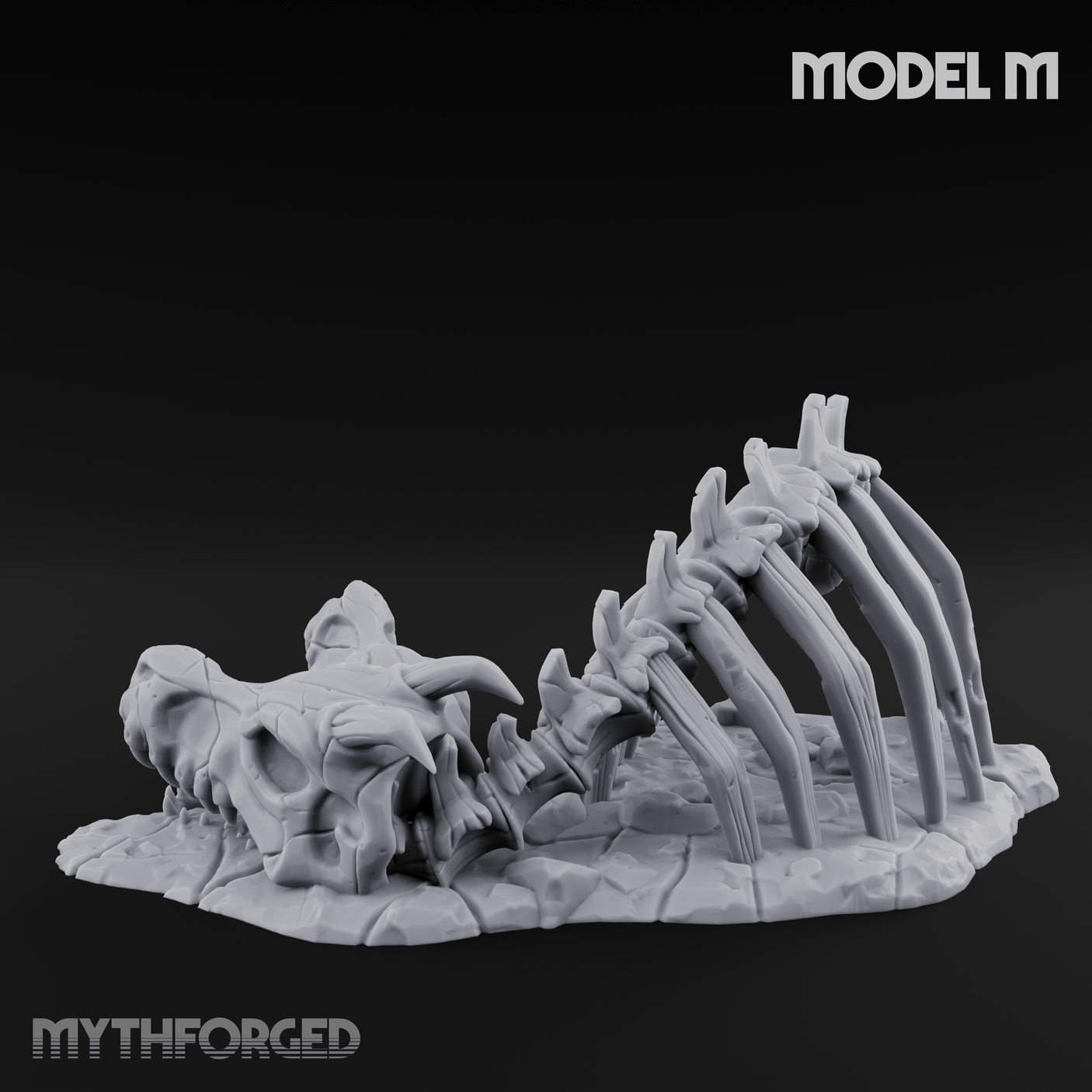 Wasteland Skeleton Terrain M Miniature for Dungeons and Dragons, Pathfinder or other TTRPGs