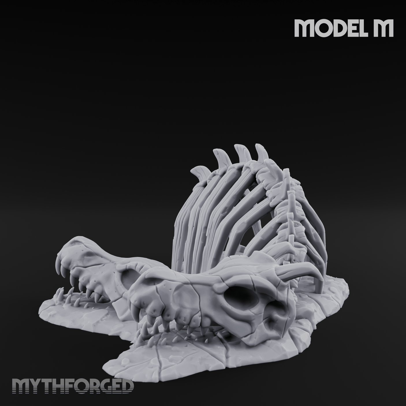 Wasteland Skeleton Terrain M Miniature for Dungeons and Dragons, Pathfinder or other TTRPGs