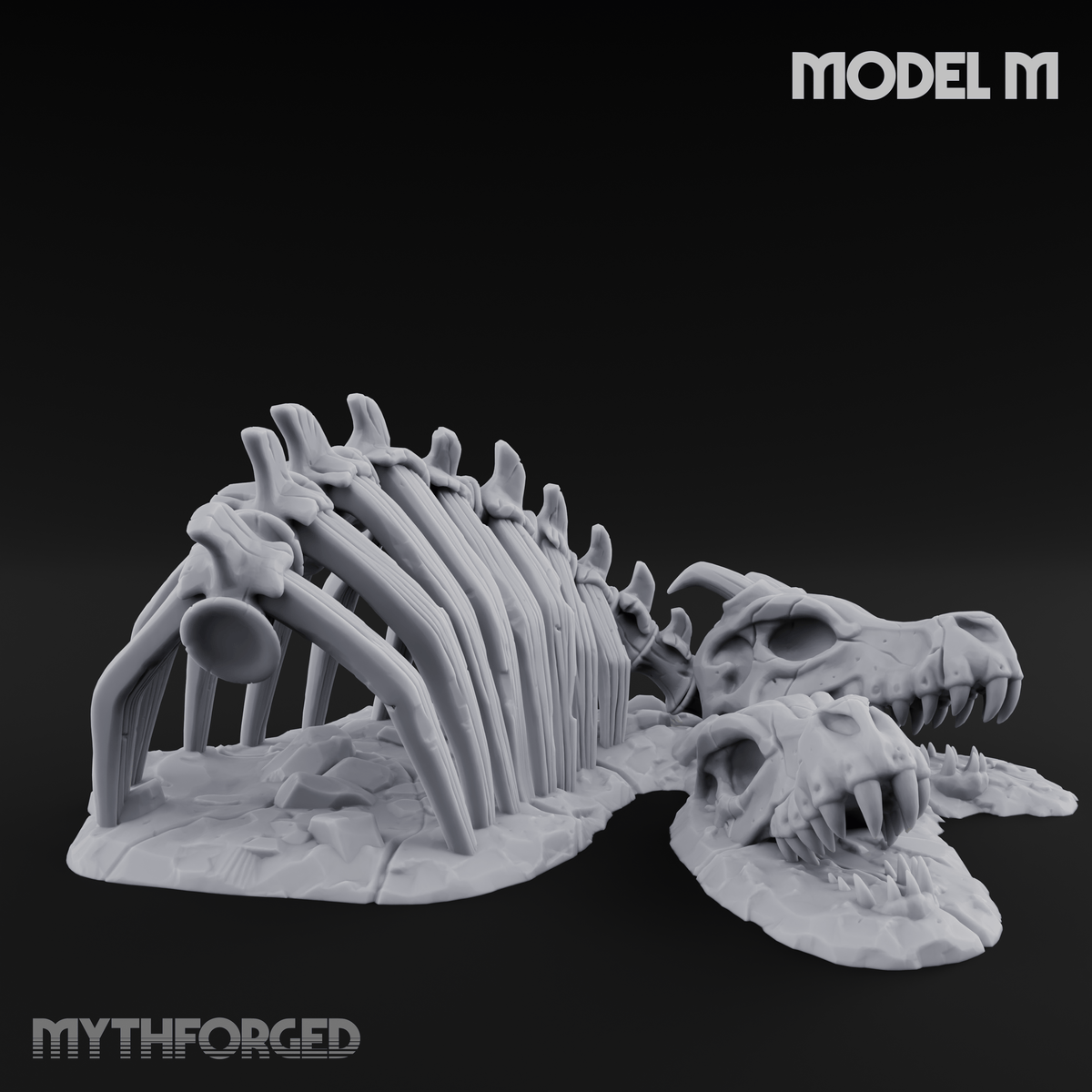 Wasteland Skeleton Terrain M Miniature for Dungeons and Dragons, Pathfinder or other TTRPGs