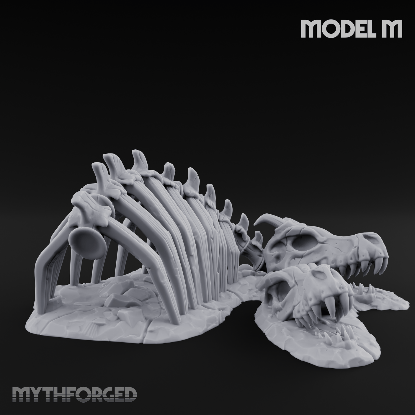 Wasteland Skeleton Terrain M Miniature for Dungeons and Dragons, Pathfinder or other TTRPGs
