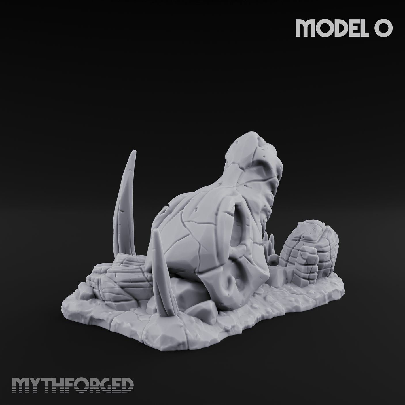 Wasteland Skeleton Terrain Miniature for Dungeons and Dragons, Pathfinder or other TTRPGs