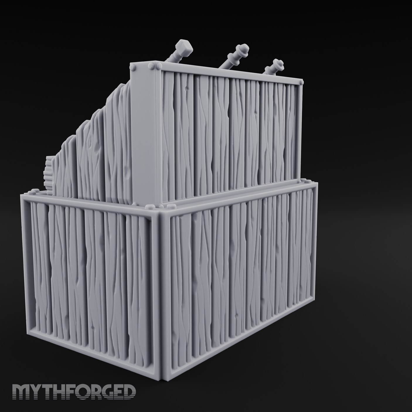 Wooden Weapon Shop Display Miniature for Dungeons and Dragons, Pathfinder or other TTRPGs