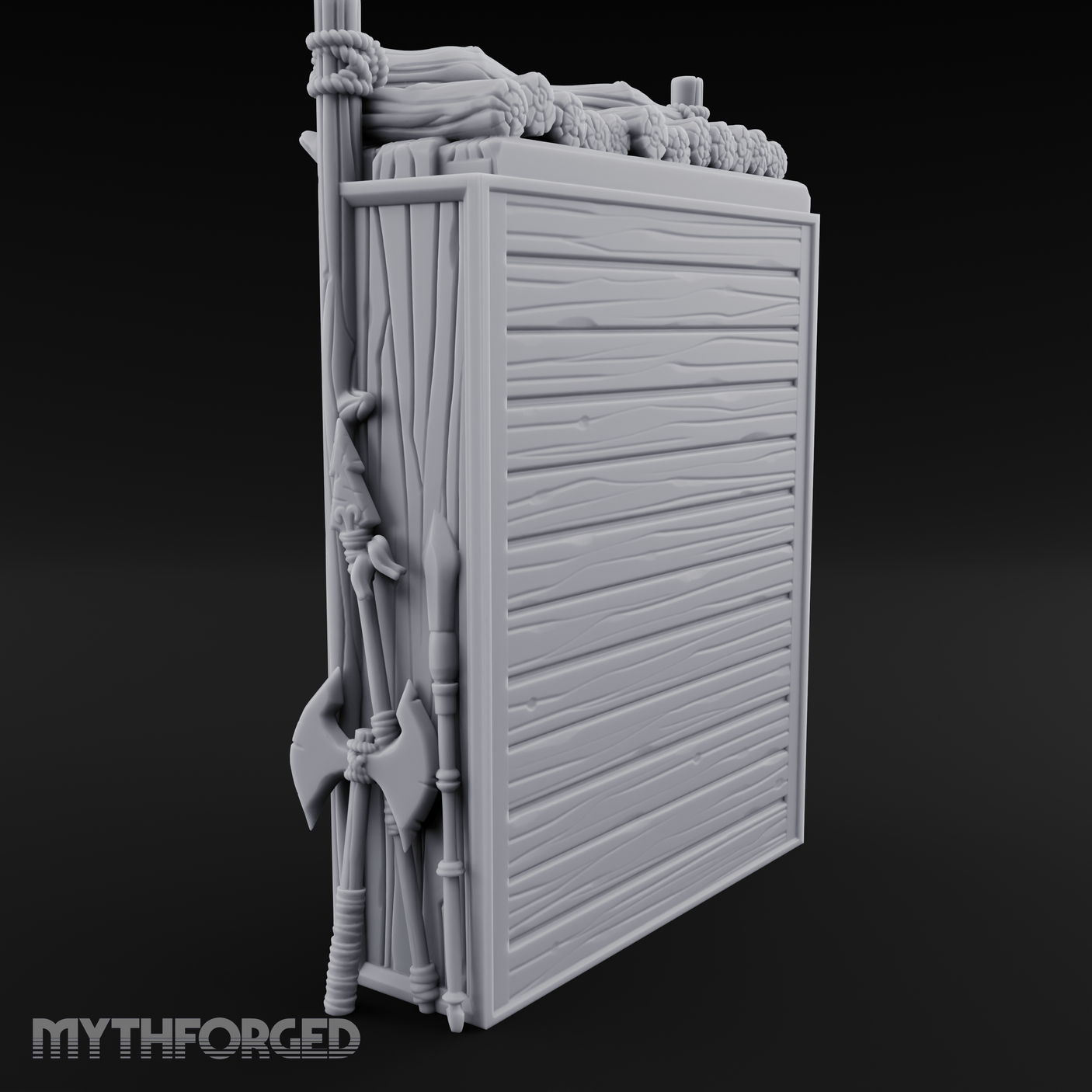 Well Stocked Weapon Rack Miniature for Dungeons and Dragons, Pathfinder or other TTRPGs