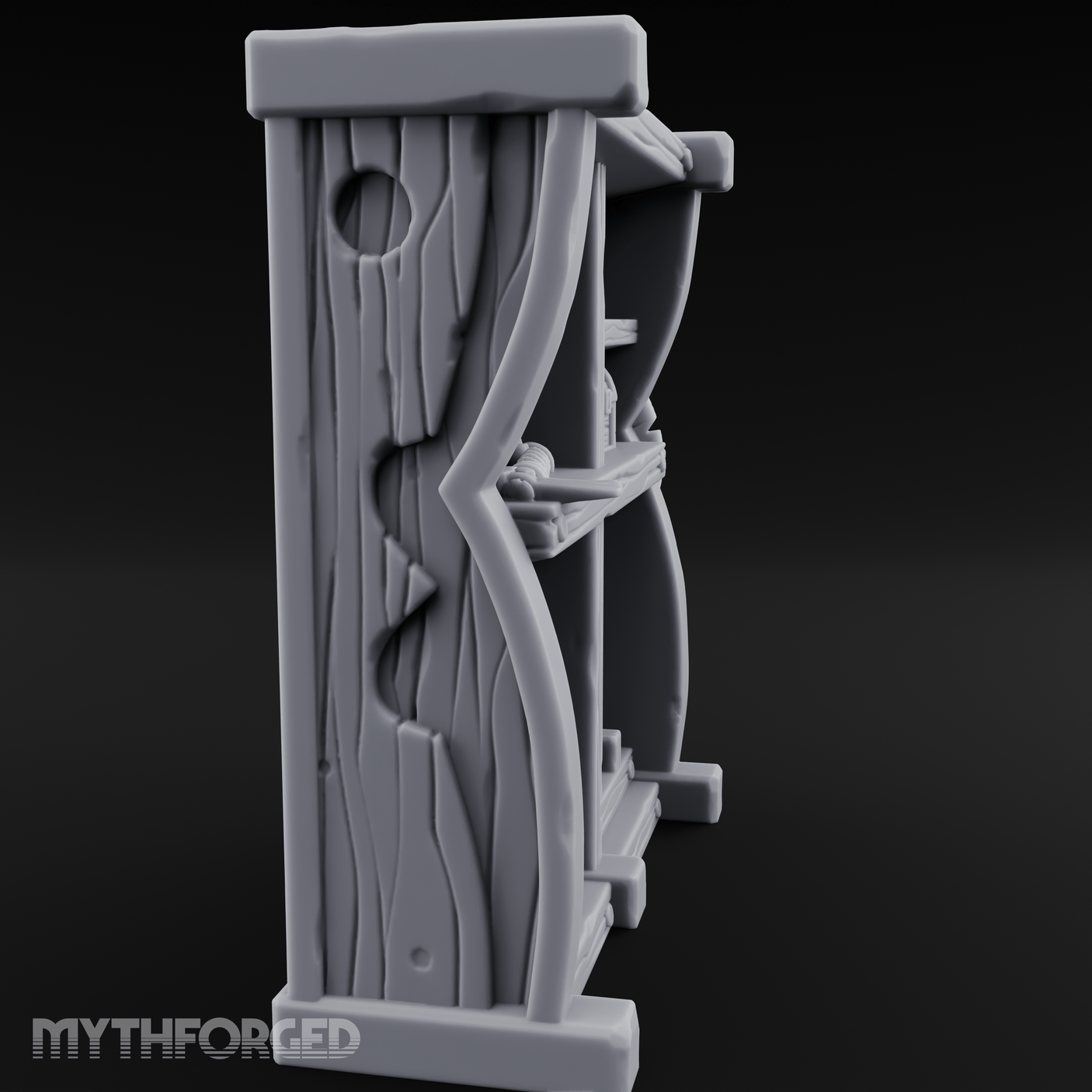 Arsenal-Stocked Weapon Merchant Stall Miniature for Dungeons and Dragons, Pathfinder or other TTRPGs