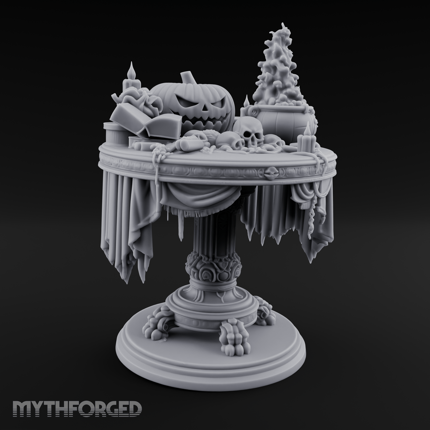 Festive Tableau Table Miniature for Dungeons and Dragons, Pathfinder or other TTRPGs