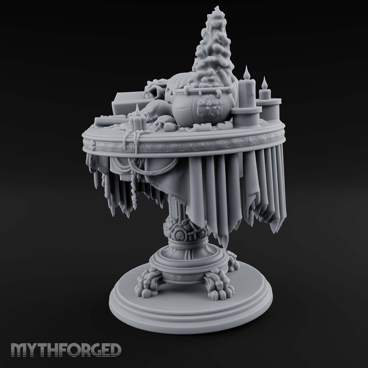 Festive Tableau Table Miniature for Dungeons and Dragons, Pathfinder or other TTRPGs
