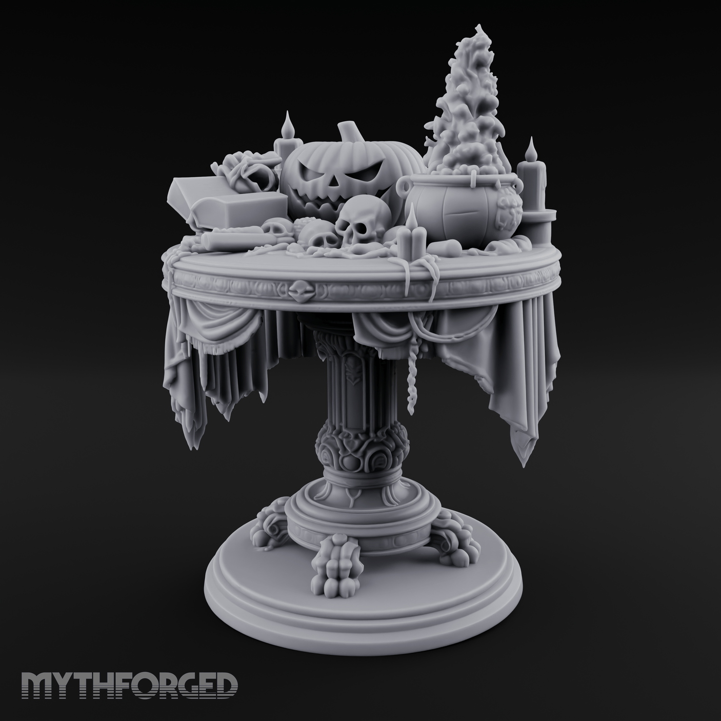 Festive Tableau Table Miniature for Dungeons and Dragons, Pathfinder or other TTRPGs