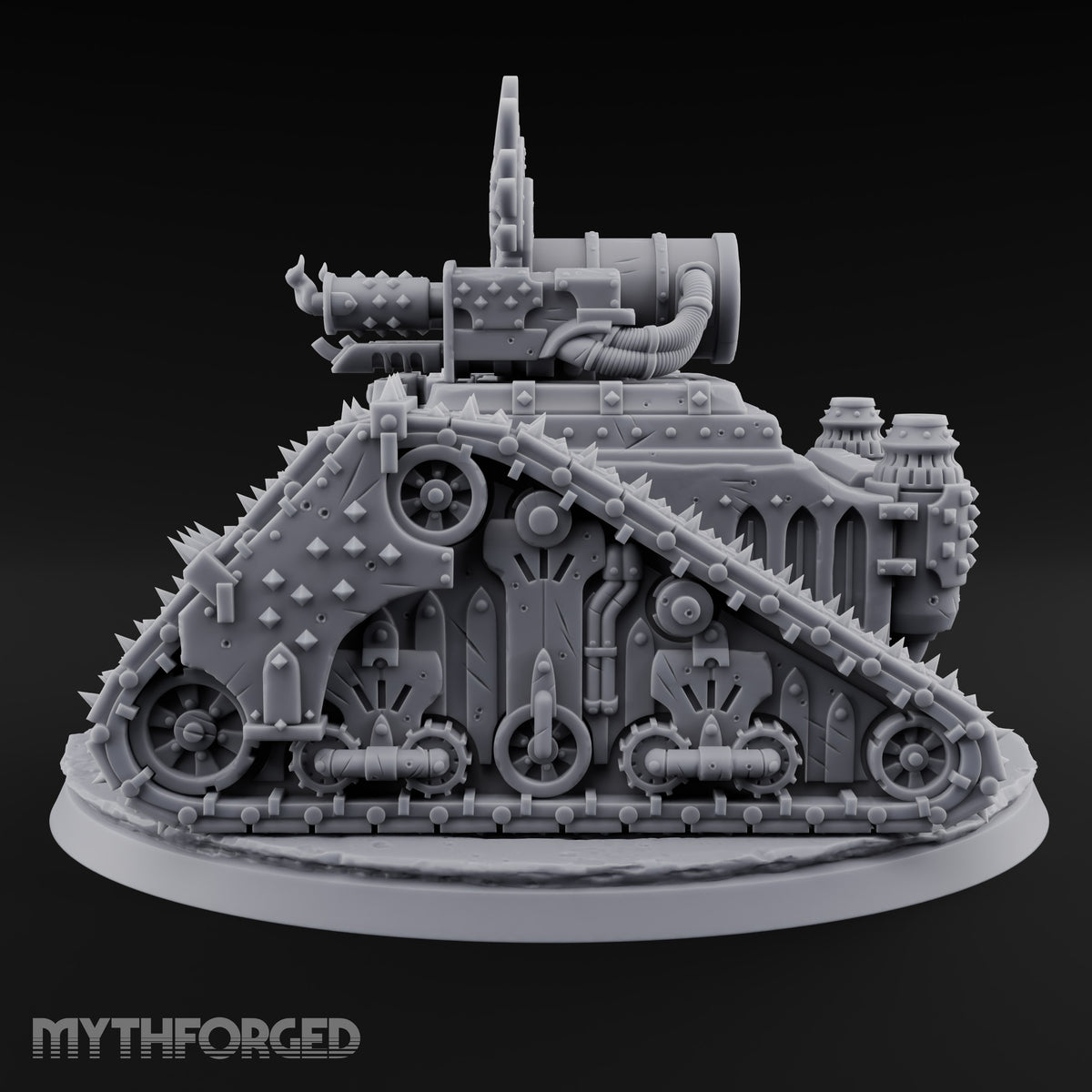 Pulpit on Treads Spiked Tracked Armoured Vehicle — 2 · FX