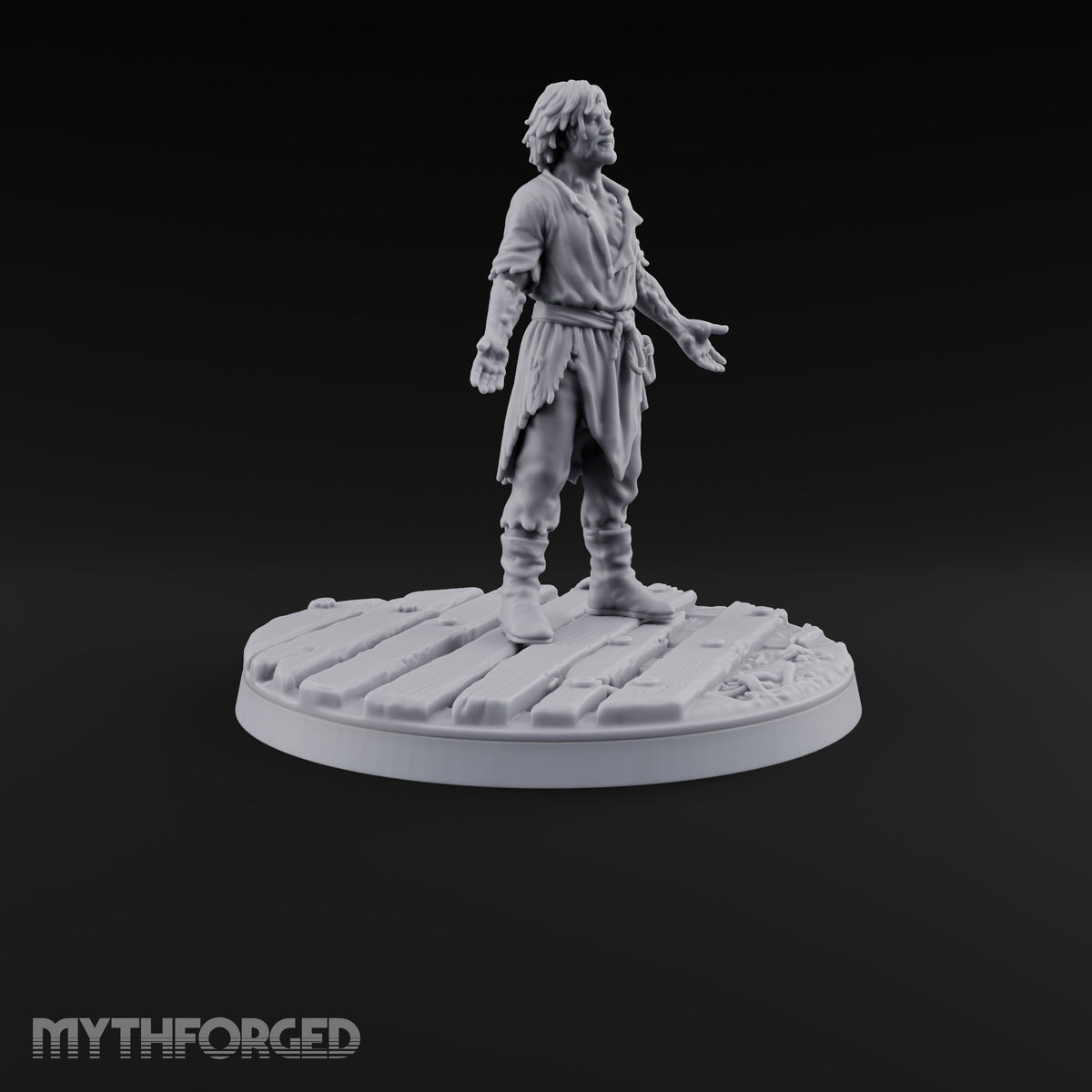 Succumbing to the Change Human Mutant E Miniature for Dungeons and Dragons, Pathfinder or other TTRPGs