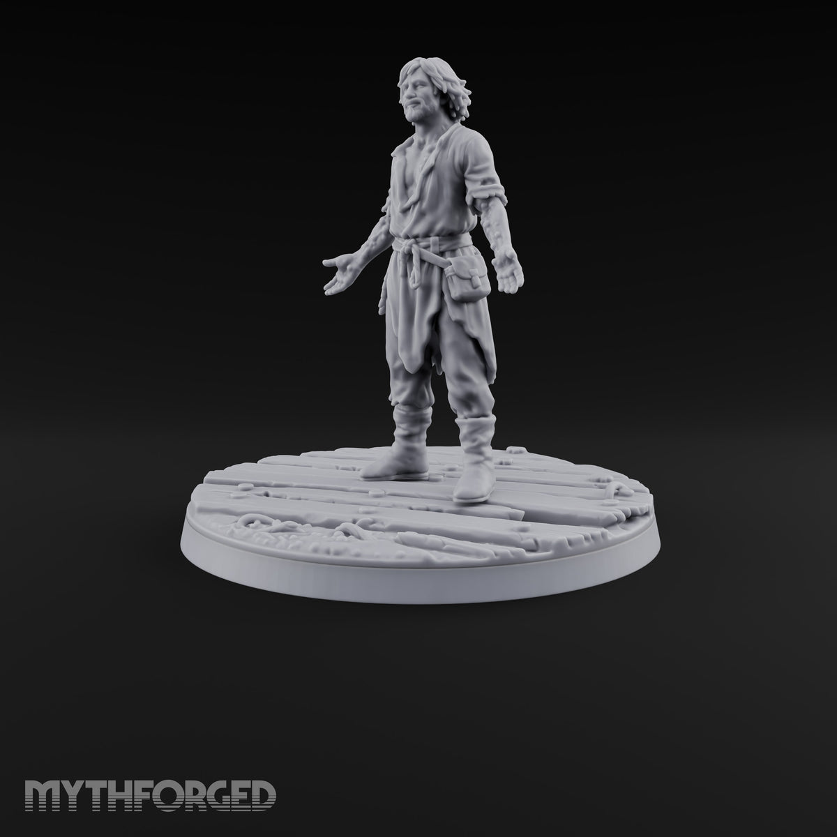 Succumbing to the Change Human Mutant E Miniature for Dungeons and Dragons, Pathfinder or other TTRPGs