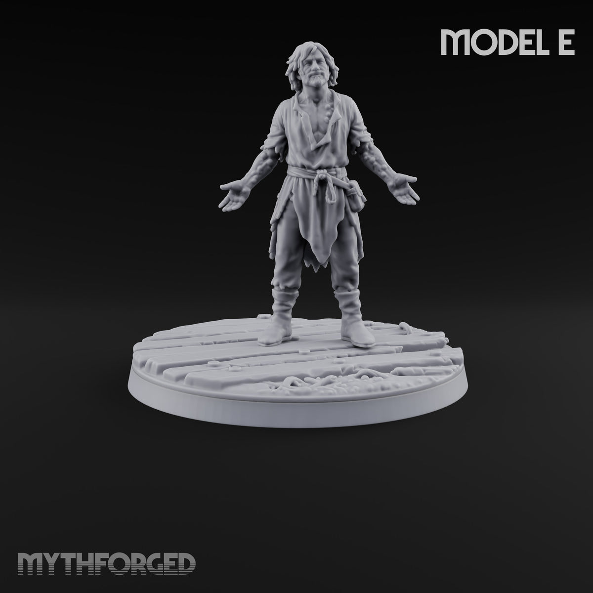 Succumbing to the Change Human Mutant E Miniature for Dungeons and Dragons, Pathfinder or other TTRPGs