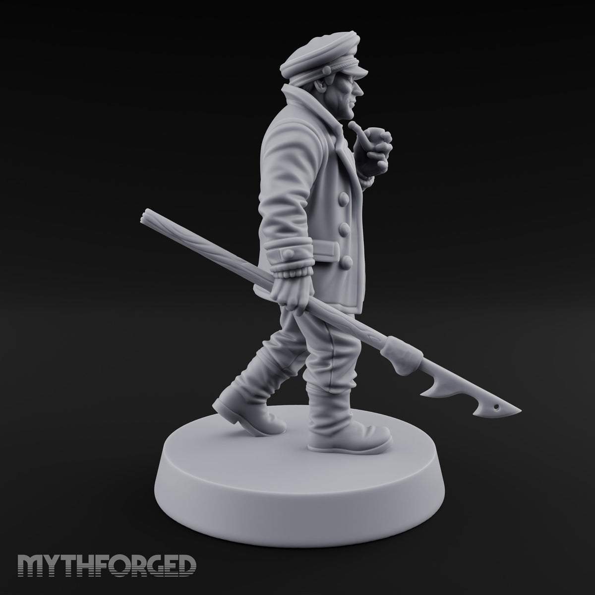 Pipe Lit, Hook Trailing Human Ship Captain