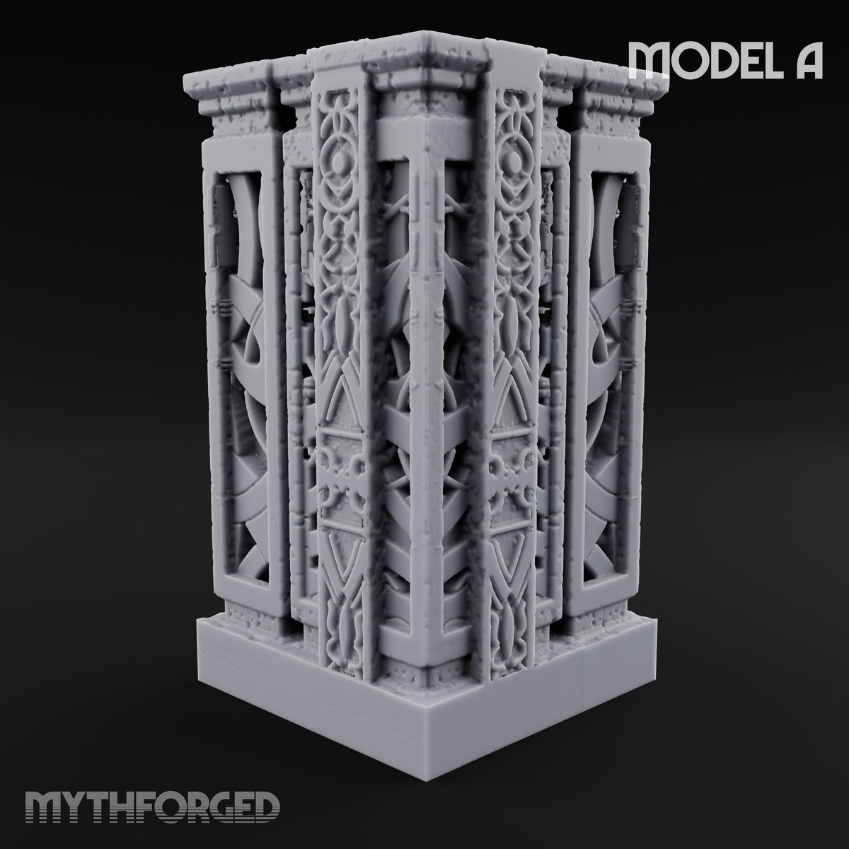 Filigree Fortifications Gothic Ornate Wall or Gate A