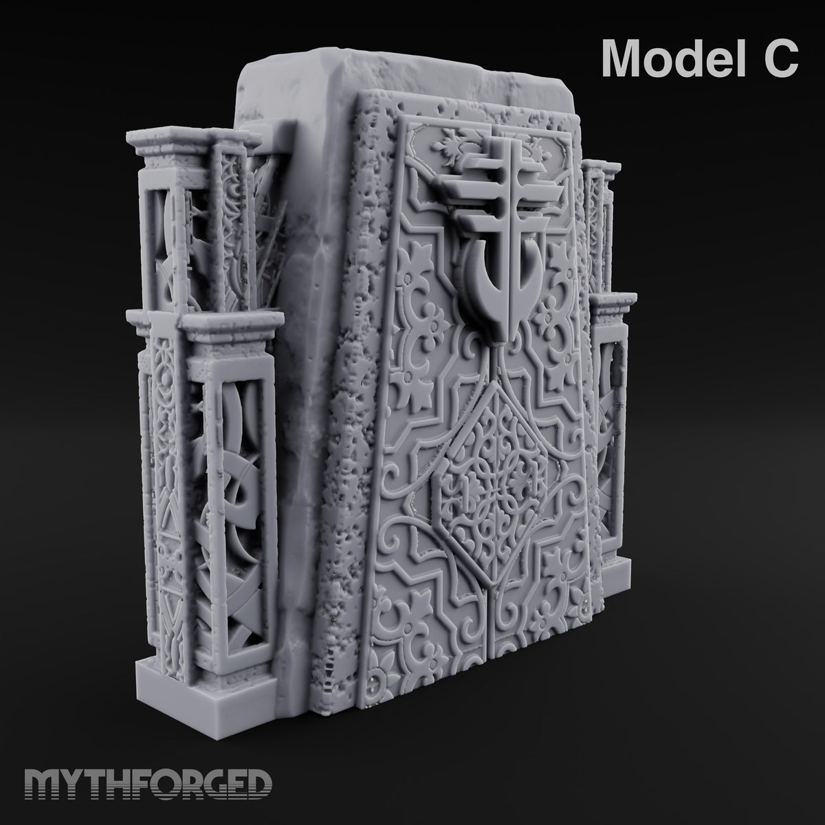 Filigree Fortifications Gothic Ornate Walls and Gates — C