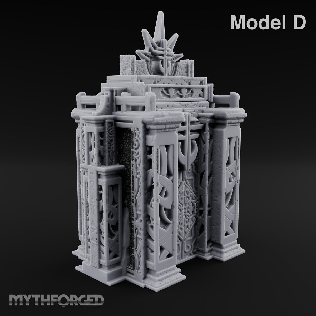 Filigree Fortifications Gothic Ornate Wall or Gate D