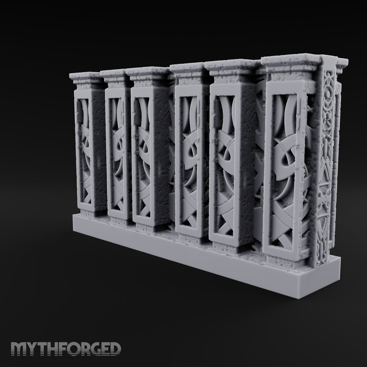 Filigree Fortifications Gothic Ornate Wall or Gate E