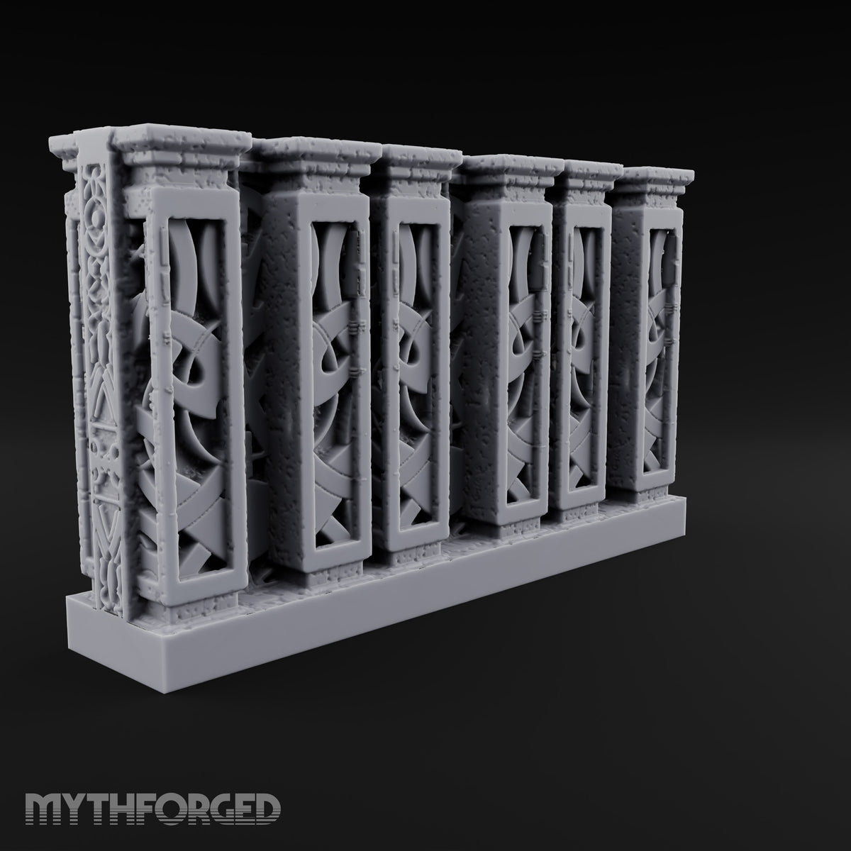 Filigree Fortifications Gothic Ornate Wall or Gate E