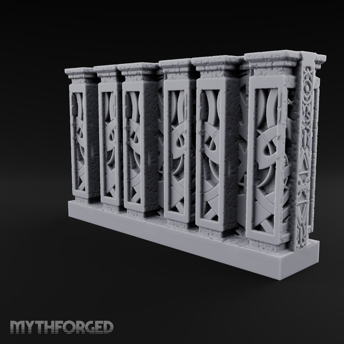 Filigree Fortifications Gothic Ornate Wall or Gate E